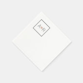 Einfache Liebe Monogramm Serviette (Ecke)