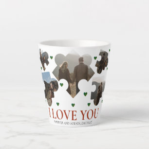 Einfache Liebe Puzzle valentine's day Par 5 Foto Milchtasse