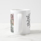 Einfache Liebe Script Botanische Krustenpaare Foto Jumbo-Tasse (Rückseite)