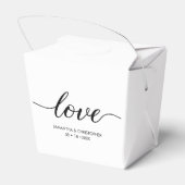 Einfache Liebe Skript Hochzeit benutzerdefiniert C Geschenkschachtel (Rückseite)