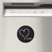 Einfache Liebe und Herz Magnet (In Situ (Geschirrspüler))