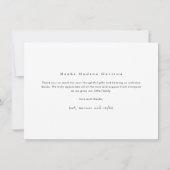 Einfache Liebe und vielen Dank für die Ankündigung (Rückseite)