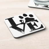 Einfache Liebe Untersetzer (Linke Seite)