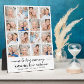 Einfache liebende Erinnerung 16 Foto Collage Memor Fotoplatte (Seite)