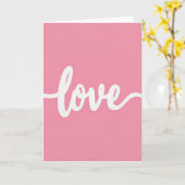 Einfache Liebes-Script-Karte Karte (Gelbe Blume)