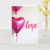 Einfache Liebesballons Karte (Gelbe Blume)