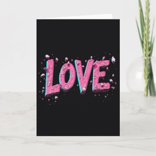 Einfache Liebeskarte mit Distressed-Effekt Karte