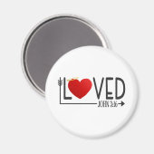 Einfache liebte Bibel Verse Valentine | Magnet (Vorderseite/Rückseite)