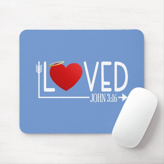 Einfache liebte Bibel Verse Valentine | Mousepad (Mit Mouse)