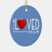 Einfache liebte Bibel Verse Valentine | Ornament (Rechts)