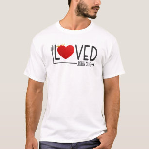 Einfache liebte Bibel Verse Valentine T-Shirt