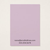 Einfache Light Mauve Earring Holder Display Cards (Rückseite)