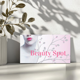 Einfache Light Woman Beauty Salon Card Visitenkarte