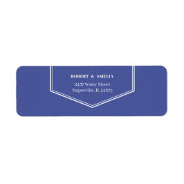 Einfache Lila benutzerdefinierte Rücksendeadresse