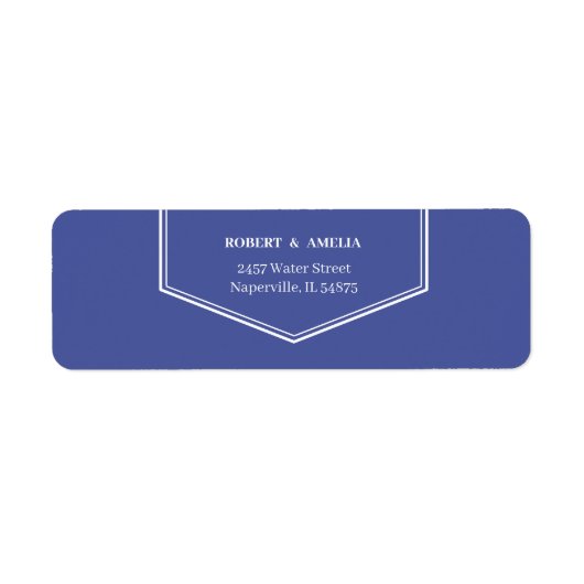 Einfache Lila benutzerdefinierte Rücksendeadresse (Vorne)