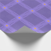 Einfache Lila Blume über Cross Modern Geschenkpapier (Ecke)