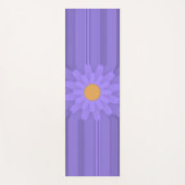 Einfache Lila Blume über Cross Modern Yogamatte (Vorderseite)