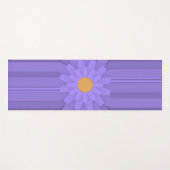 Einfache Lila Blume über Cross Modern Yogamatte (Vorderseite (Horizontal))