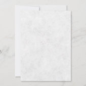 Einfache lila Blumenhochzeit Einladung (Rückseite)