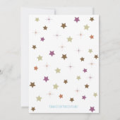 Einfache Lila Drachenschattierung Kinderdusche Dankeskarte (Rückseite)