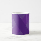 Einfache Lila Einzelinitialen Süß Kaffeetasse (Mittel)