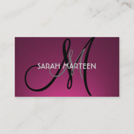 Einfache lila Fackelkarten Visitenkarte