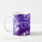 Einfache lila Glitzer funkelnde Sterne fügen Ihren Kaffeetasse (Links)