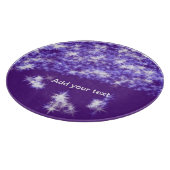 Einfache lila Glitzer funkelnde Sterne fügen Ihren Schneidebrett (Ecke)