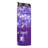 Einfache lila Glitzer funkelnde Sterne fügen Ihren Thermosbecher (Nach rechts gedreht)