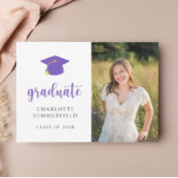 Einfache Lila Goldgraduierung