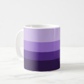 Einfache Lila Gradient Moderne Ästhetik Kaffeetasse (Vorderseite Links)