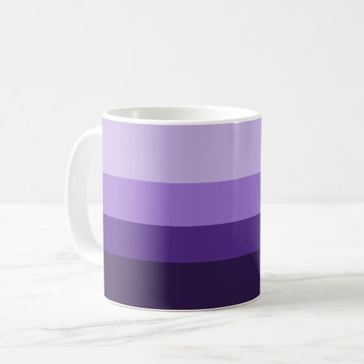 Einfache Lila Gradient Moderne Ästhetik Kaffeetasse (Vorderseite Links)