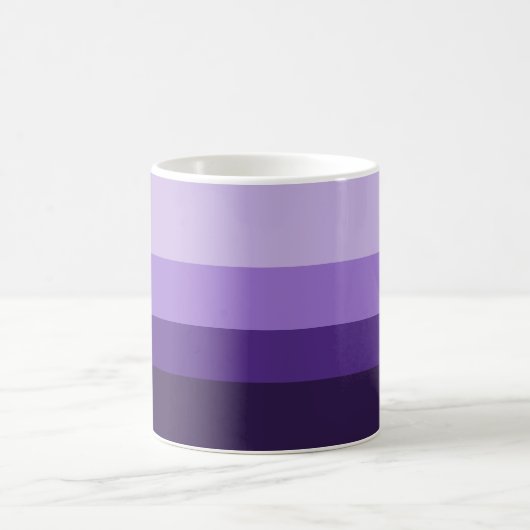 Einfache Lila Gradient Moderne Ästhetik Kaffeetasse (Mittel)