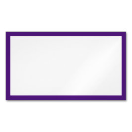 Einfache Lila Grenze zwischen Weiß und Royal Magnetische Visitenkarte