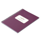 Einfache lila grüne Inspirationszeitschrift Notizblock (Linke Seite)