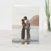 Einfache Lila Hochzeit Einladung (Rückseite)