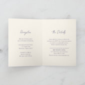 Einfache Lila Hochzeit Einladung (Innenseite)