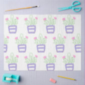 Einfache lila Kakteen Glitzer funkeln kundenspezif Seidenpapier (Basteln)