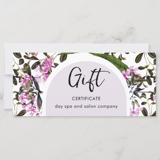 Einfache Lila klassische Geschenkgutschrift