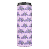 Einfache Lila Lavendel-Blume Thermosbecher (Rückseite)