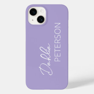 Einfache Lila Lavendel Moderne Moderne Case-Mate iPhone 14 Hülle