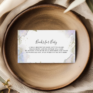 Einfache Lila Minimalistische Babydusche Begleitkarte