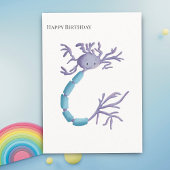 Einfache Lila Neuron Myelin Sheath Happy Birthday Karte