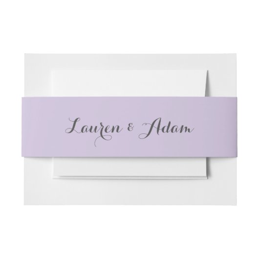 Einfache Lila Paare Einladungsbanderole (Vorderseite Beispiel)