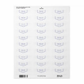 Einfache Lila Personalisierte Rücksendeadresse (Vorne)