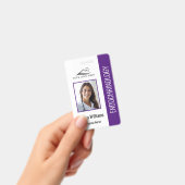 Einfache Lila Pflege Ausweis (Handheld)