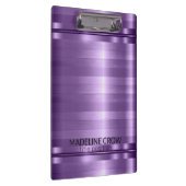 Einfache Lila Streifen Klemmbrett (Rechts)