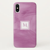 Einfache Lila, subtile Marmorverkleidung Modernes  Case-Mate iPhone Hülle (Rückseite)