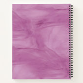 Einfache Lila, subtile Marmorverkleidung Modernes  Notizbuch (Rückseite)