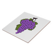 Einfache Lila Traubenfruchtweine Fliese (Seite)